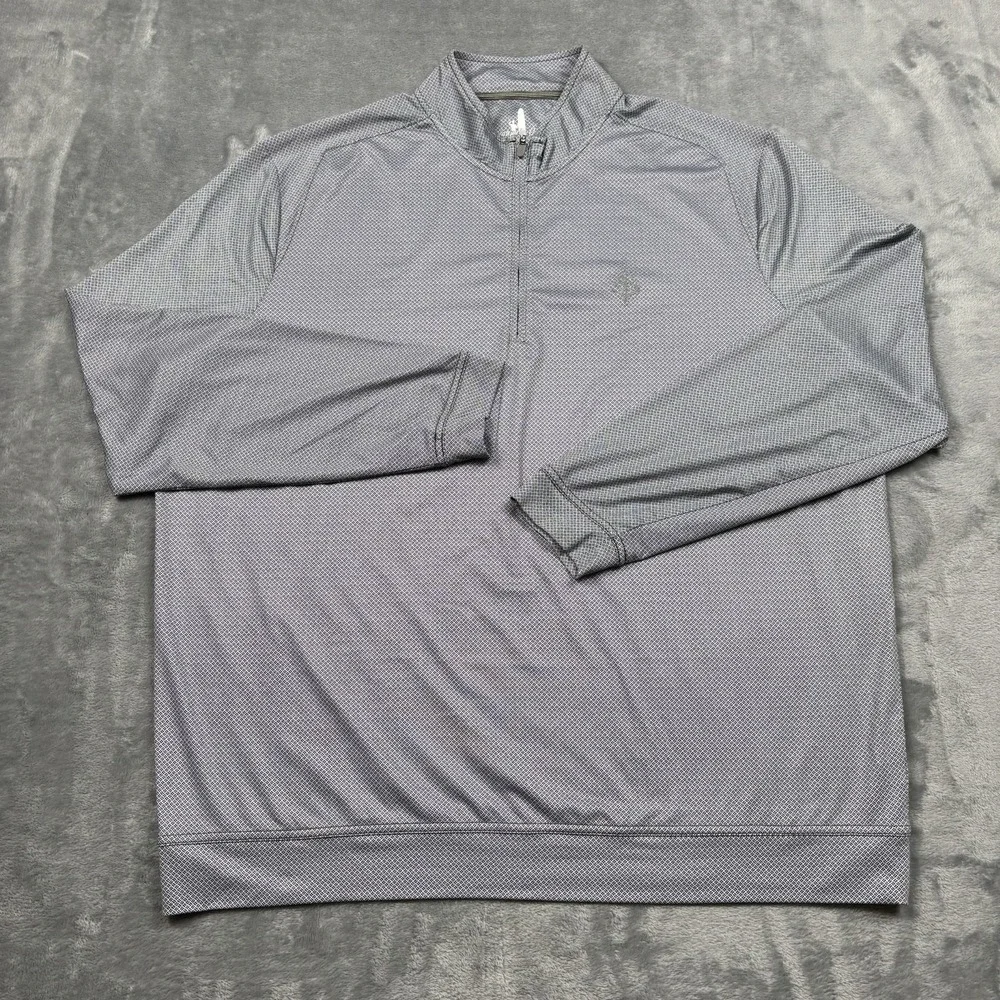 Johnnie-O Pullover Mens XL Black Marlon 1/4 Zip Golf Performance Geometric